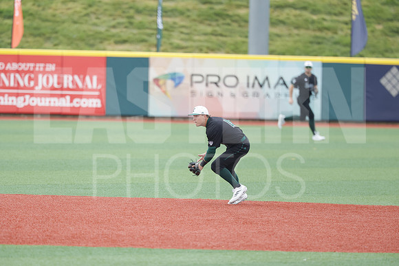 The Eastern Michigan University baseball team compete in the first game of the 2025 MAC Baseball Tournament in Avon, OH on May 21, 2025,  (Photo by:Walt Middleton Photography)