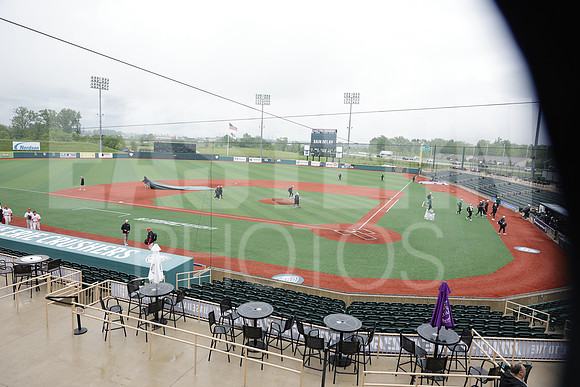 The Eastern Michigan University baseball team compete in the first game of the 2025 MAC Baseball Tournament in Avon, OH on May 21, 2025,  (Photo by:Walt Middleton Photography)