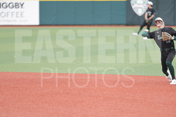 The Eastern Michigan University baseball team compete in the first game of the 2025 MAC Baseball Tournament in Avon, OH on May 21, 2025,  (Photo by:Walt Middleton Photography)