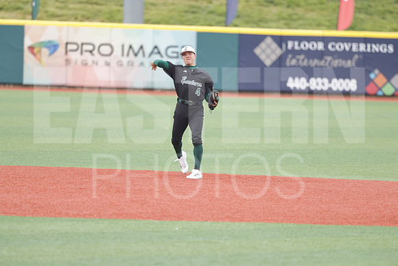 The Eastern Michigan University baseball team compete in the first game of the 2025 MAC Baseball Tournament in Avon, OH on May 21, 2025,  (Photo by:Walt Middleton Photography)