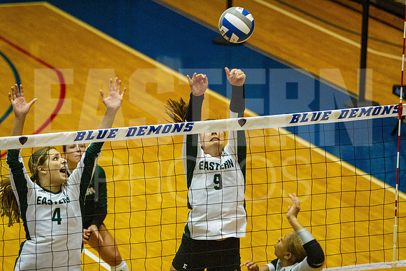 Eastern Michigan University Volleyball compete at the DePaul Invitational vs St Louis University. August 9, 2022