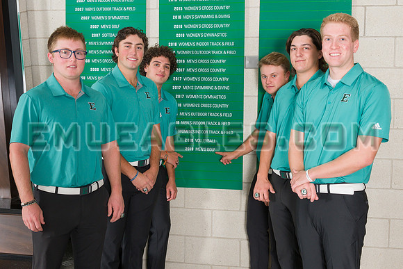 2019 EMU Men's Golf Championship Ring Ceremony