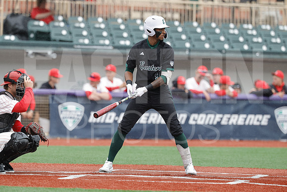 The Eastern Michigan University baseball team compete in the first game of the 2025 MAC Baseball Tournament in Avon, OH on May 21, 2025,  (Photo by:Walt Middleton Photography)