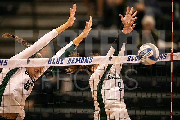 Eastern Michigan University Volleyball compete at the DePaul Invitational vs St Louis University. August 9, 2022