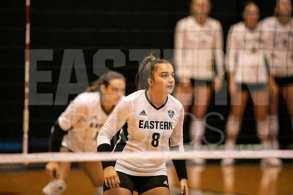 Eastern Michigan University Volleyball compete at the DePaul Invitational vs St Louis University. August 9, 2022
