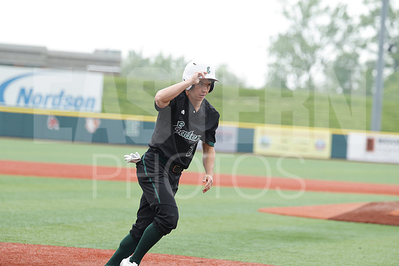 The Eastern Michigan University baseball team compete in the first game of the 2025 MAC Baseball Tournament in Avon, OH on May 21, 2025,  (Photo by:Walt Middleton Photography)