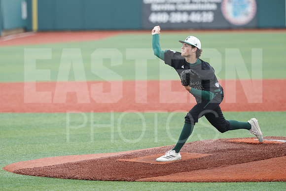 The Eastern Michigan University baseball team compete in the first game of the 2025 MAC Baseball Tournament in Avon, OH on May 21, 2025,  (Photo by:Walt Middleton Photography)
