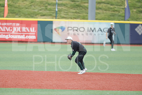 The Eastern Michigan University baseball team compete in the first game of the 2025 MAC Baseball Tournament in Avon, OH on May 21, 2025,  (Photo by:Walt Middleton Photography)