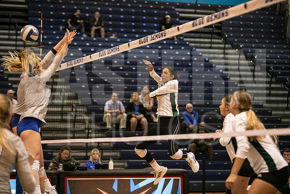 Eastern Michigan University Volleyball compete at the DePaul Invitational vs St Louis University. August 9, 2022