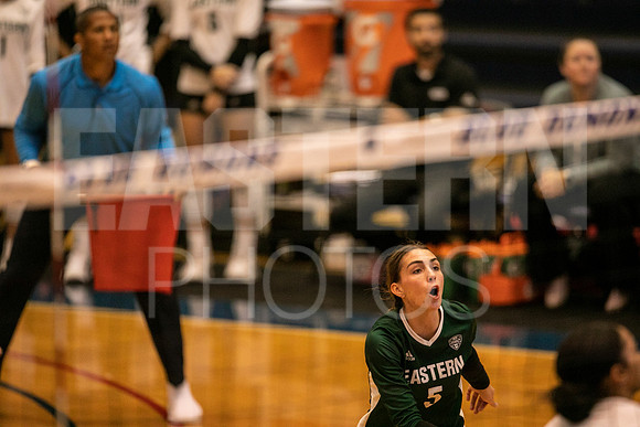 Eastern Michigan University Volleyball compete at the DePaul Invitational vs St Louis University. August 9, 2022