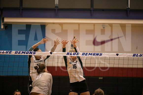 Eastern Michigan University Volleyball compete at the DePaul Invitational vs St Louis University. August 9, 2022