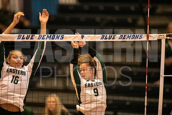 Eastern Michigan University Volleyball compete at the DePaul Invitational vs St Louis University. August 9, 2022