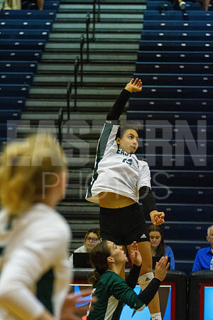 Eastern Michigan University Volleyball compete at the DePaul Invitational vs St Louis University. August 9, 2022