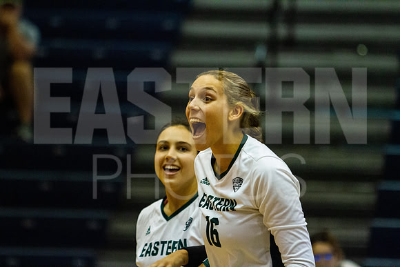 Eastern Michigan University Volleyball compete at the DePaul Invitational vs St Louis University. August 9, 2022