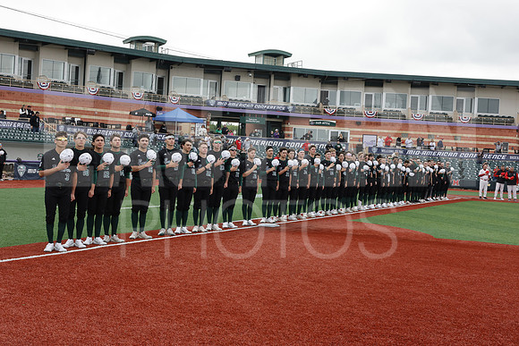 The Eastern Michigan University baseball team compete in the first game of the 2025 MAC Baseball Tournament in Avon, OH on May 21, 2025,  (Photo by:Walt Middleton Photography)