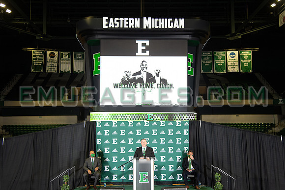 COLLEGE BASKETBALL: APR 13 Eastern Michigan Stan Heath Press Conference