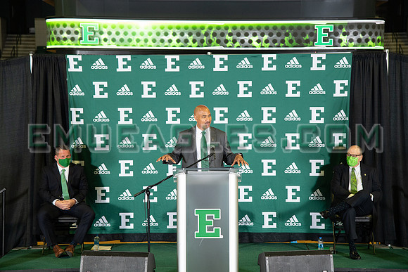 COLLEGE BASKETBALL: APR 13 Eastern Michigan Stan Heath Press Conference