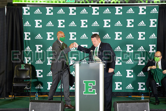 COLLEGE BASKETBALL: APR 13 Eastern Michigan Stan Heath Press Conference
