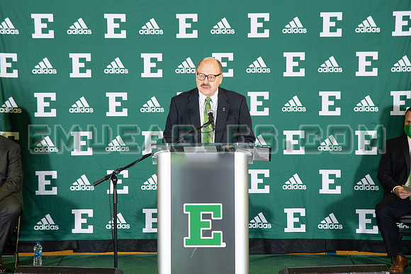 COLLEGE BASKETBALL: APR 13 Eastern Michigan Stan Heath Press Conference
