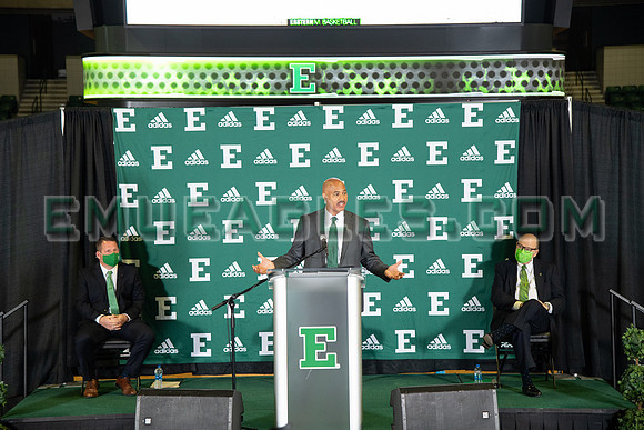 COLLEGE BASKETBALL: APR 13 Eastern Michigan Stan Heath Press Conference