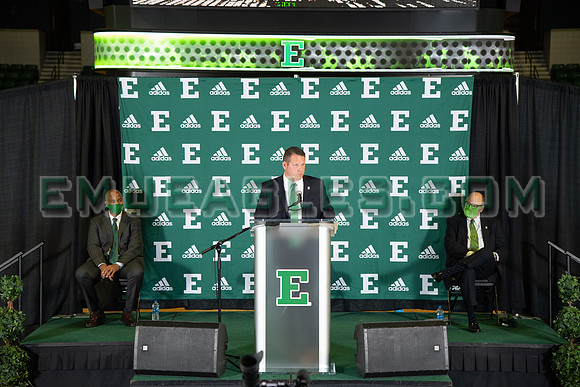 COLLEGE BASKETBALL: APR 13 Eastern Michigan Stan Heath Press Conference