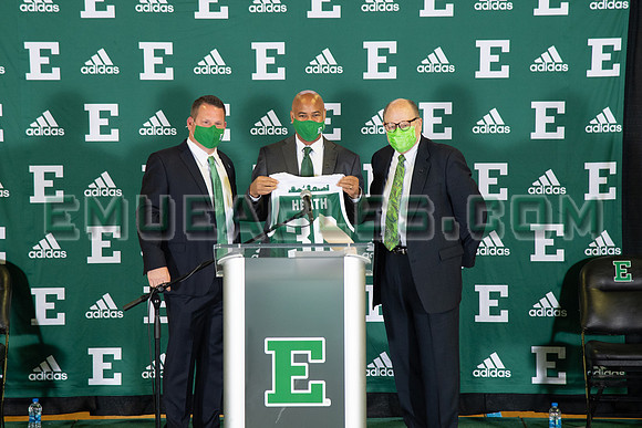 COLLEGE BASKETBALL: APR 13 Eastern Michigan Stan Heath Press Conference