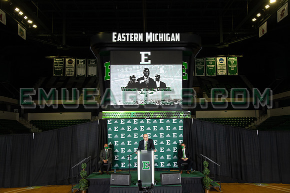 COLLEGE BASKETBALL: APR 13 Eastern Michigan Stan Heath Press Conference