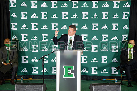 COLLEGE BASKETBALL: APR 13 Eastern Michigan Stan Heath Press Conference