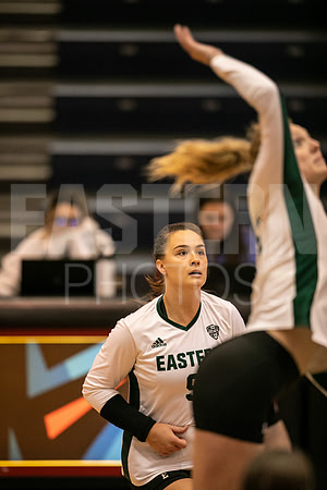 Eastern Michigan University Volleyball compete at the DePaul Invitational vs St Louis University. August 9, 2022