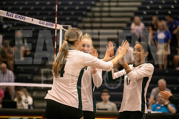 Eastern Michigan University Volleyball compete at the DePaul Invitational vs St Louis University. August 9, 2022