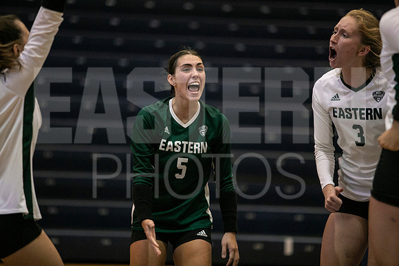 Eastern Michigan University Volleyball compete at the DePaul Invitational vs St Louis University. August 9, 2022