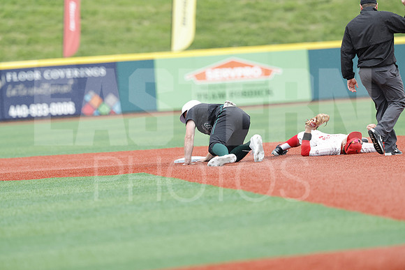 The Eastern Michigan University baseball team compete in the first game of the 2025 MAC Baseball Tournament in Avon, OH on May 21, 2025,  (Photo by:Walt Middleton Photography)