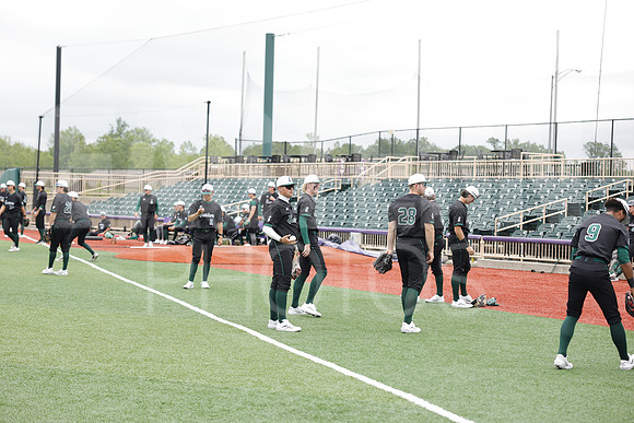 The Eastern Michigan University baseball team compete in the first game of the 2025 MAC Baseball Tournament in Avon, OH on May 21, 2025,  (Photo by:Walt Middleton Photography)