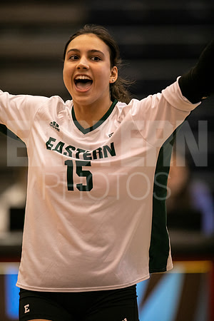 Eastern Michigan University Volleyball compete at the DePaul Invitational vs St Louis University. August 9, 2022