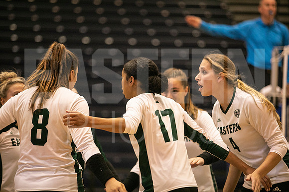 Eastern Michigan University Volleyball compete at the DePaul Invitational vs St Louis University. August 9, 2022