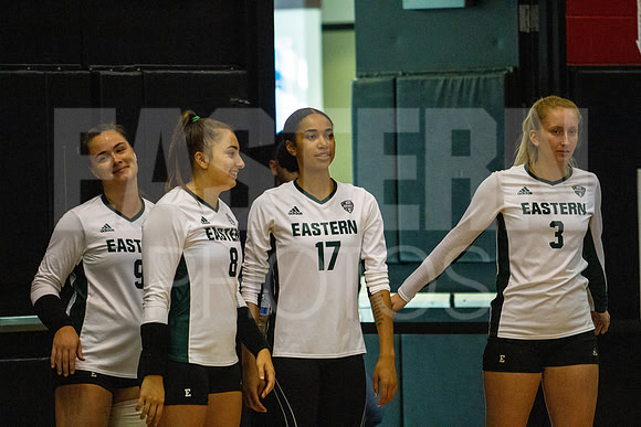 Eastern Michigan University Volleyball compete at the DePaul Invitational vs St Louis University. August 9, 2022