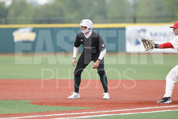 The Eastern Michigan University baseball team compete in the first game of the 2025 MAC Baseball Tournament in Avon, OH on May 21, 2025,  (Photo by:Walt Middleton Photography)