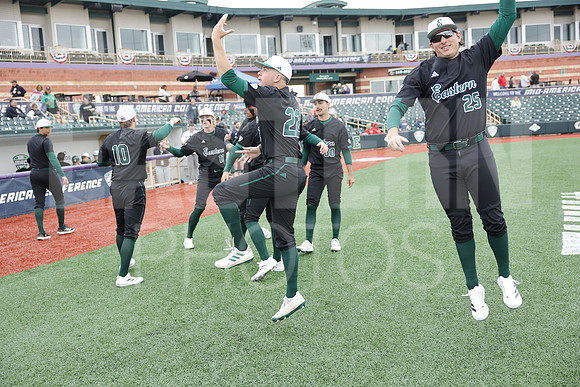 The Eastern Michigan University baseball team compete in the first game of the 2025 MAC Baseball Tournament in Avon, OH on May 21, 2025,  (Photo by:Walt Middleton Photography)