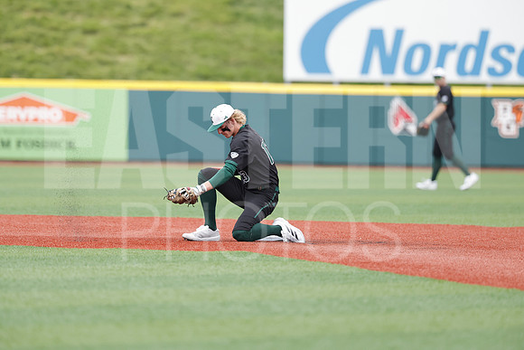 The Eastern Michigan University baseball team compete in the first game of the 2025 MAC Baseball Tournament in Avon, OH on May 21, 2025,  (Photo by:Walt Middleton Photography)
