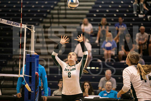 Eastern Michigan University Volleyball compete at the DePaul Invitational vs St Louis University. August 9, 2022