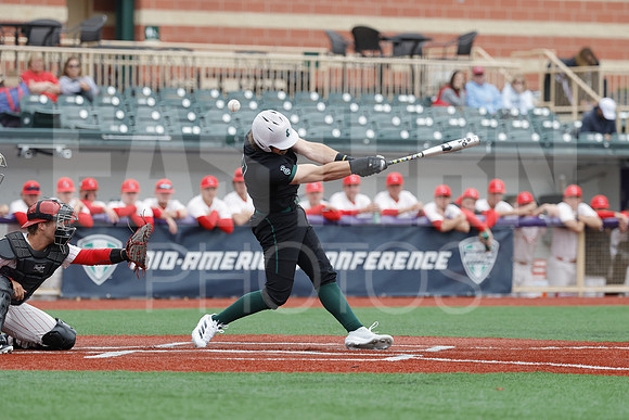 The Eastern Michigan University baseball team compete in the first game of the 2025 MAC Baseball Tournament in Avon, OH on May 21, 2025,  (Photo by:Walt Middleton Photography)