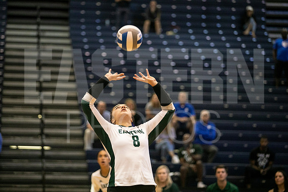 Eastern Michigan University Volleyball compete at the DePaul Invitational vs St Louis University. August 9, 2022