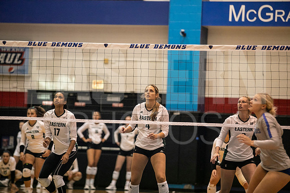 Eastern Michigan University Volleyball compete at the DePaul Invitational vs St Louis University. August 9, 2022