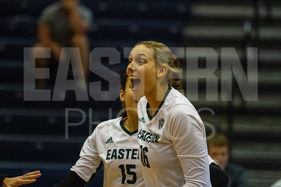 Eastern Michigan University Volleyball compete at the DePaul Invitational vs St Louis University. August 9, 2022