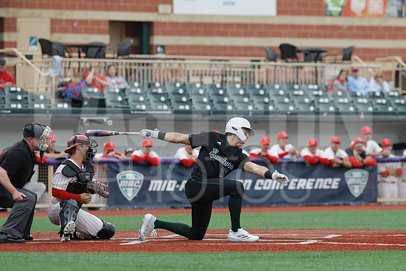 The Eastern Michigan University baseball team compete in the first game of the 2025 MAC Baseball Tournament in Avon, OH on May 21, 2025,  (Photo by:Walt Middleton Photography)