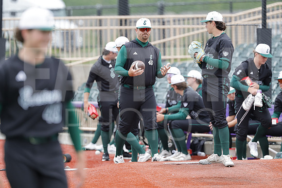 The Eastern Michigan University baseball team compete in the first game of the 2025 MAC Baseball Tournament in Avon, OH on May 21, 2025,  (Photo by:Walt Middleton Photography)
