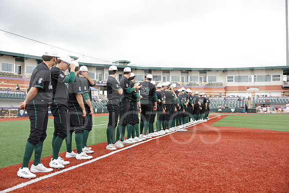 The Eastern Michigan University baseball team compete in the first game of the 2025 MAC Baseball Tournament in Avon, OH on May 21, 2025,  (Photo by:Walt Middleton Photography)