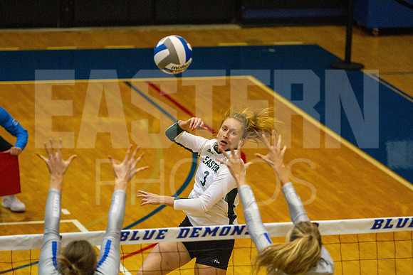 Eastern Michigan University Volleyball compete at the DePaul Invitational vs St Louis University. August 9, 2022