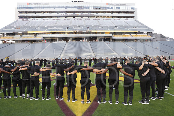 Eastern Michigan University football defeat Arizona State University 30-21 at Sun Devil Stadium, Tempe Arizona. September 17, 2022. (Photo by: Walt Middleton)