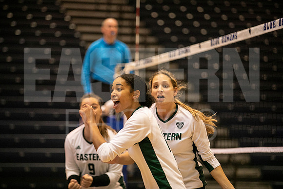 Eastern Michigan University Volleyball compete at the DePaul Invitational vs St Louis University. August 9, 2022